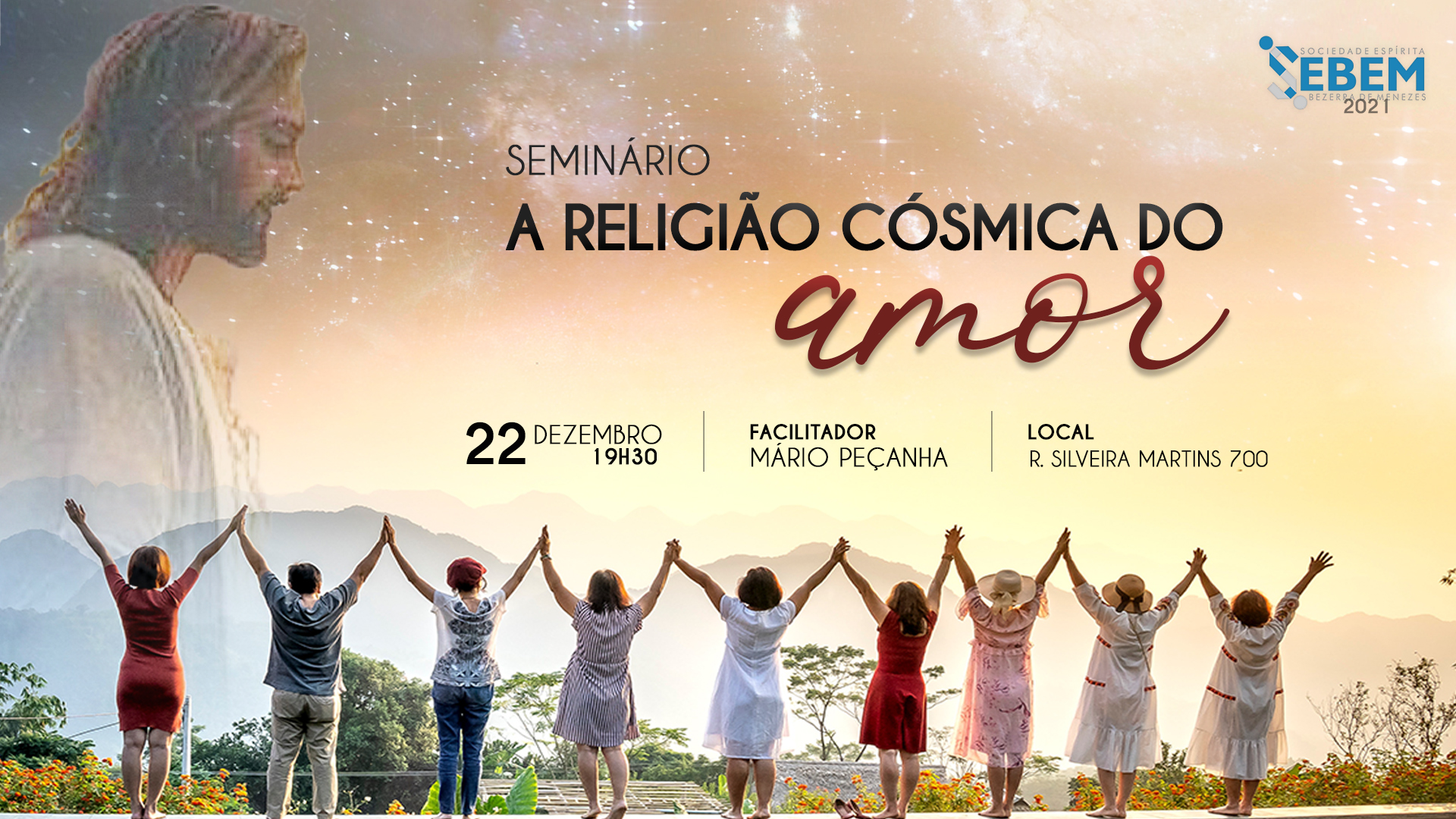 Leia mais sobre o artigo Seminário “A religião cósmica do amor”, é realizada presencialmente